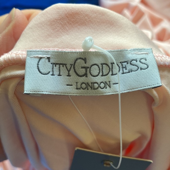 CITY GODDESS PROM EVENING DRESS DR198A LONG FLOWY DRESS NEW SMALL - Picture 12 of 16